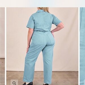 Big Bud Press short sleeve jumpsuit in Baby Blue, size M - NEW